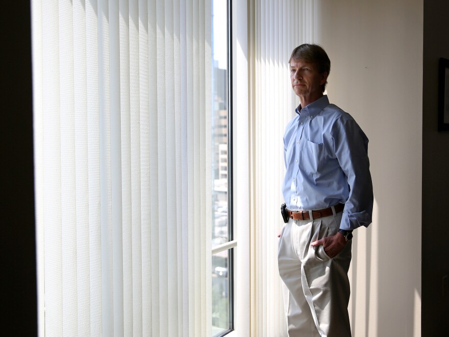 Bill Minick is the president of PartnerSource, a Texas company that helps draft laws allowing companies to opt out of state workers' compensation plans.