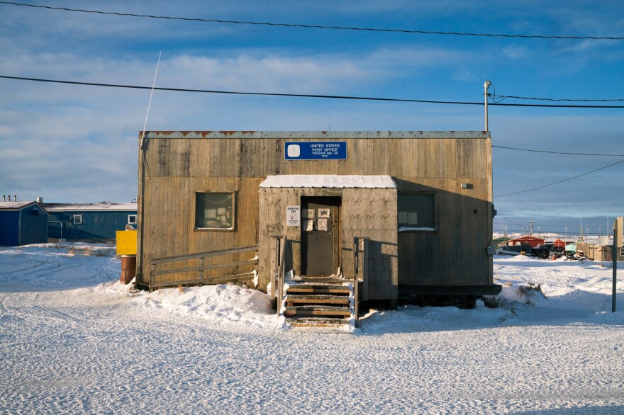 The U.S. Post Office in Toksook Bay.