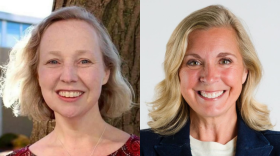 Indiana House District 25 candidates from left to right: Incumbent Republican Becky Cash and Democrat Tiffany Stoner.