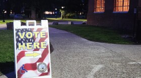 A poll site at Vassar College's Aula building. Students at Vassar will be able to vote for president in person, on campus for the first time this year. 