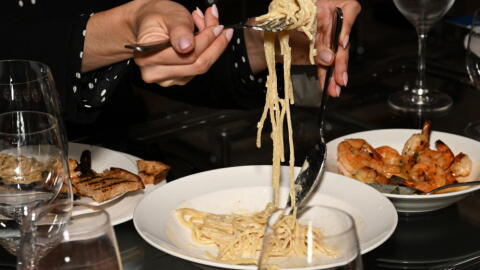 Food served during a dinner at Food Network New York City Wine & Food Festival. (Slaven Vlasic/Getty Images for NYCWFF)