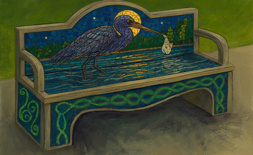 These are potential designs for the Miller's Pond Park benches. The designs are based on the wildlife at Miller's Pond Park. These designs are not final and are subject to change.