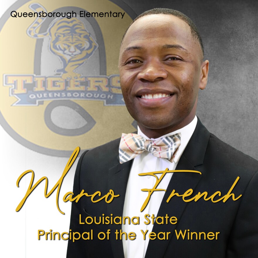 Marco French, 2022 Louisiana State Principal of the Year and Chancellor of Queensborough Leadership Academy