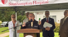 New York State Health Commissioner Dr. James McDonald visits Stony Brook Southampton Hospital to warn Long Islanders about the dangers of tick-borne disease on September 1, 2026.
