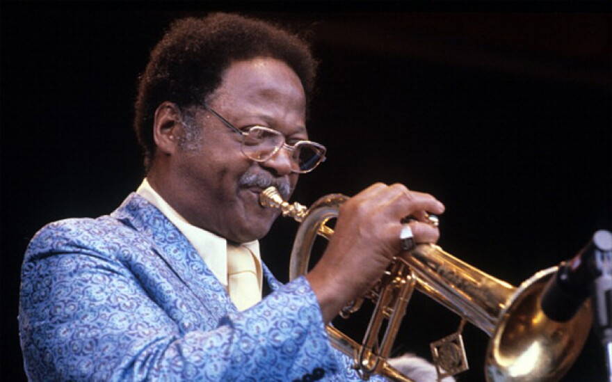 Clark Terry performing in Santa Barbara, California, in 1981.