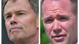 Mayoral candidates Joe Hogsett, left, and Chuck Brewer.