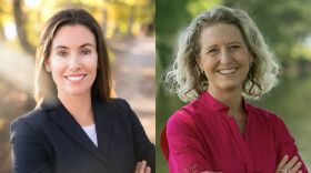 Candidates for Virginia’s 2nd Congressional District Democrat Missy Cotter Smasal (left) and Republican incumbent U.S. Rep. Jenn Kiggans.