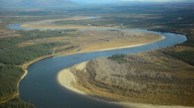 (Berett Wilber/Alaska Public Media) The Kobuk River runs through the Ambler Mining District. Trilogy Metals and other mining interests want a new road to connect the mineral-rich area to the Dalton Highway.