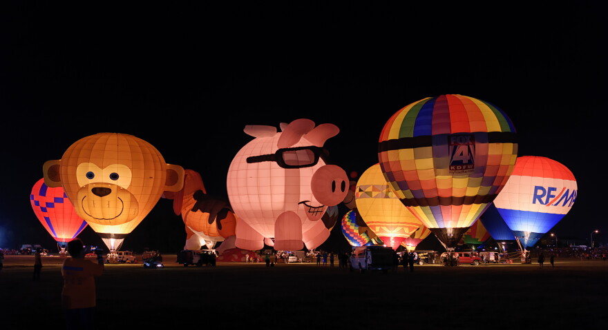 Catch nighttime "Glows" Thursday through Saturday at the Plano Balloon Festival.