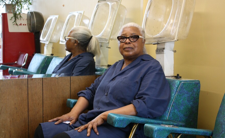 Lois Harris opened the Vogue Coiffure Beauty Salon on 23rd Avenue in 1966. Road construction there has put her in the worst financial situation she's seen yet.