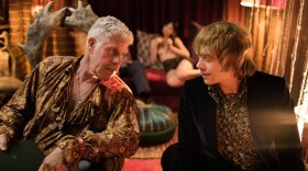 Ron Perlman and Rupert Grint in a scene from <em>Moonwalkers</em>.