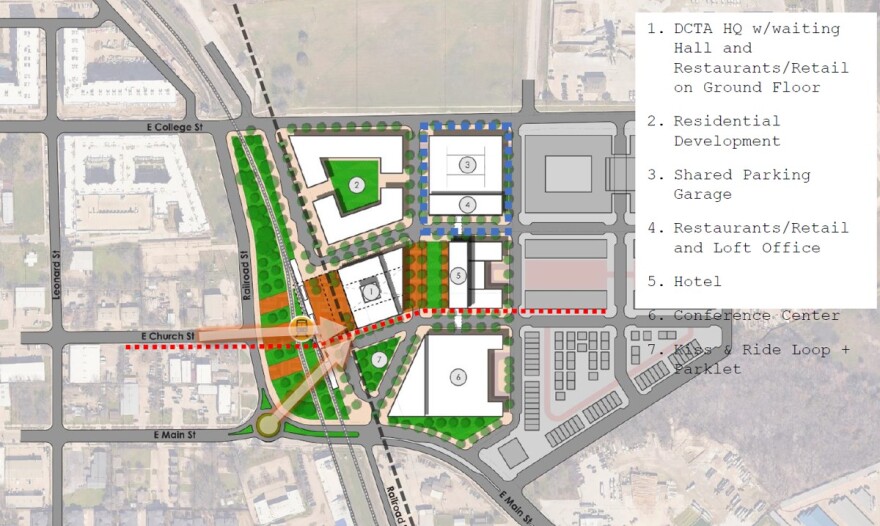 A rendering of the proposed upgrades to Old Town Station.
