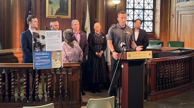 Gathering at Springfield City Hall Tuesday, Sept. 1, 2026, Springfield Public Schools leadership announced that the district would be adopting the AI-powered software "Edia" in its high schools to better track attendance and reduce chronic absenteeism, among other goals.
