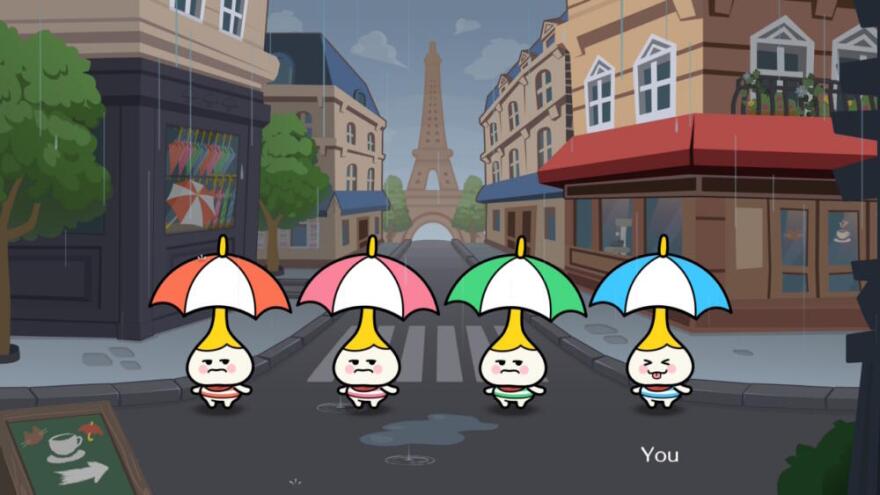Miss a beat in the solo mode of "Rhythm Heaven Groove" and risk the displeasure of your fellow dancers. (Courtesy of James Mastromarino/Nintendo)