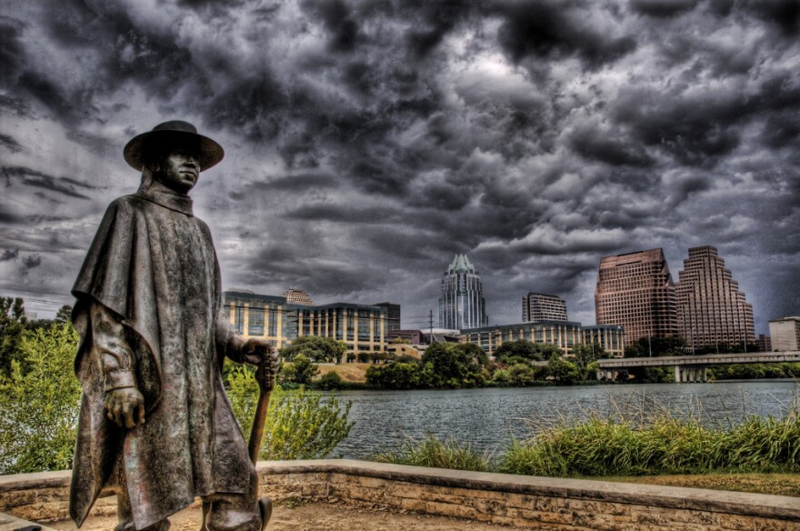 Stevie Ray Vaughn in the storm