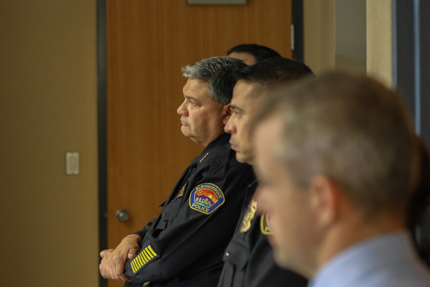 Albuquerque Police Chief Harold Medina during Thursday's press conference