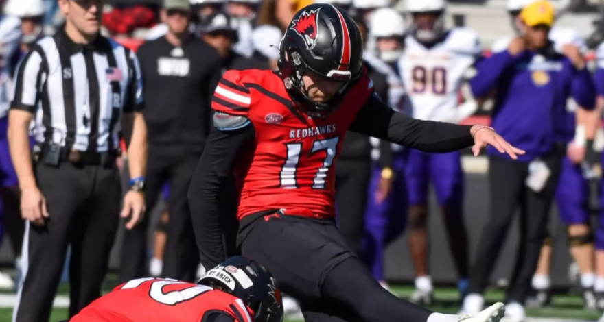 Redhawks kicker Justin Keller