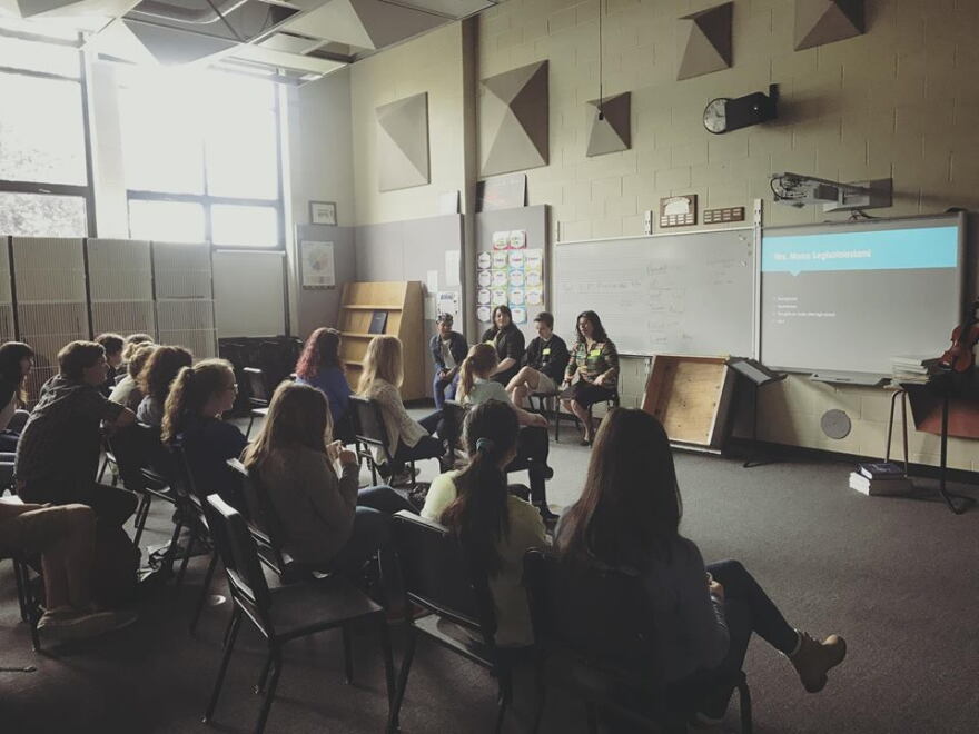 Brockport High School in Brockport, NY hosted a panel on myriad careers in music with current and former students and WXXI's Mona Seghatoleslami.