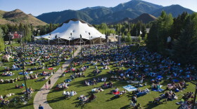 The Sun Valley Resort lawn during a summer orchestra performance.