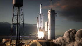 Rendering of a Falcon Heavy Launch. Photo: SpaceX