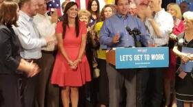 Gov. Ron DeSantis and Lt. Gov. Jeanette Nunez during a 2018 campaign event.