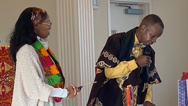 A Kwanzaa service at the Martin Luther King Jr. Community Presbyterian Church on December 28, 2025 — exactly five years after the church was burned down in a suspected hate crime.