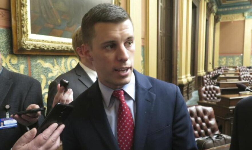 File: Former Michigan House Speaker Lee Chatfield in 2020