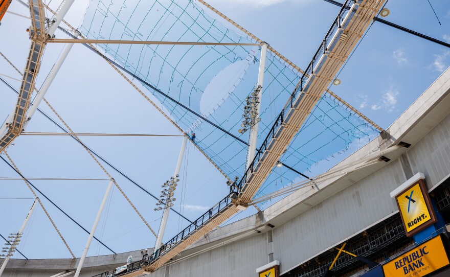 The City of St. Petersburg is working on Tropicana Field to get the stadium ready for the Tampa Bay Rays' 2026 season.