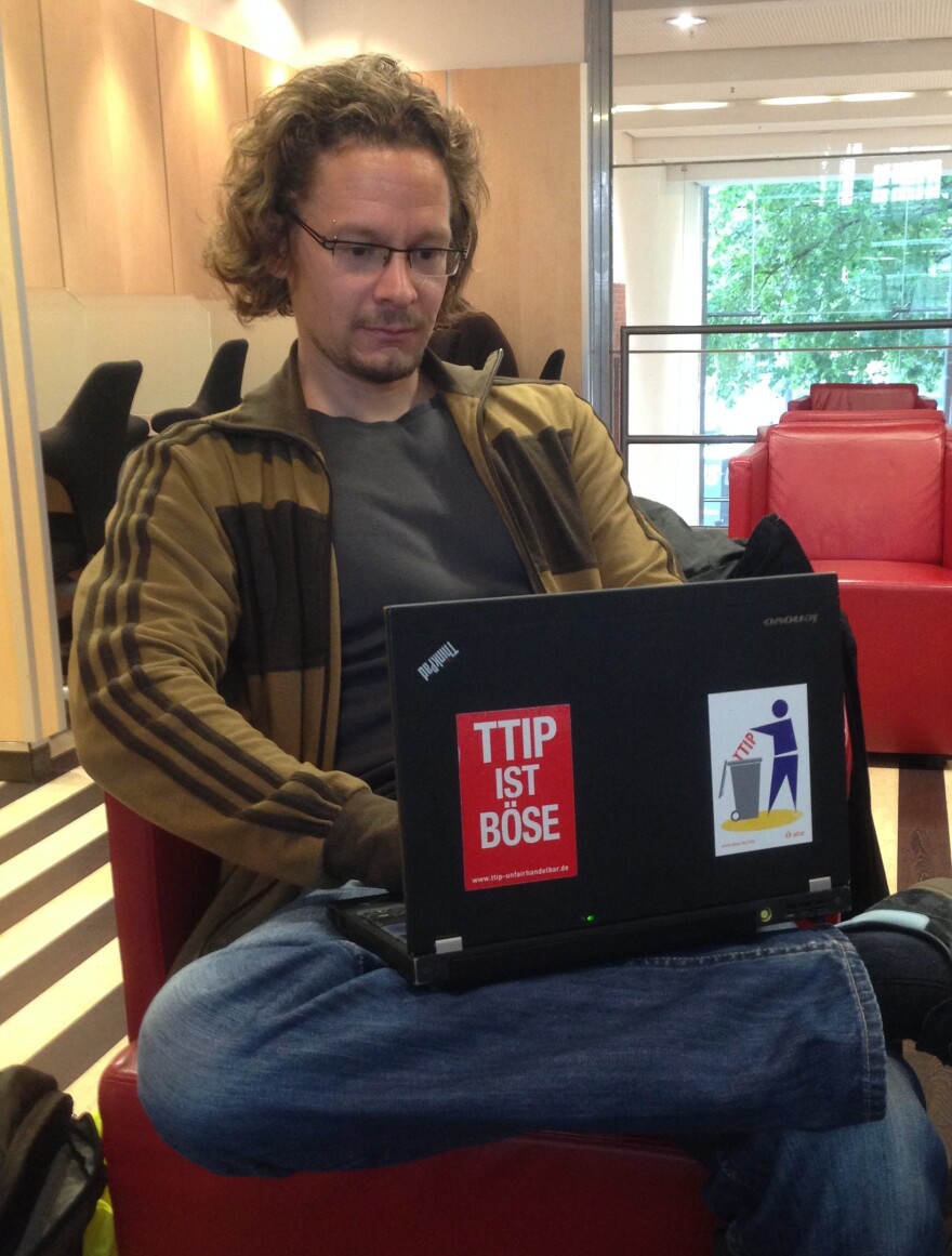 Boris Loheide, an activist with the Cologne branch of Attac, a group trying to stop the treaty, says the deal would benefit only multinational corporations.