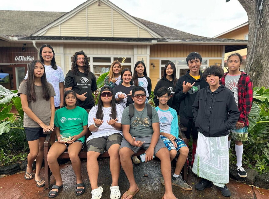Keiki at the current Boys & Girls Club of Hawaiʻi clubhouse on Kauaʻi. This single location has a waitlist of more than 100 kids. The new center will double the organization's capacity on the island.