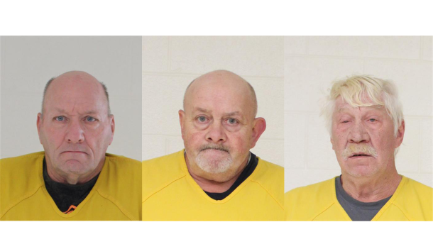 Samuel Friday, 67 (left), Morris Reece, 64 (center) and Michael Woomer, 66 (right) are under investigation for child sex crimes in the Tyrone area. 