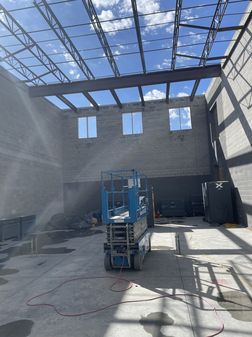 Martel Construction showed county officials and members of the media one of the courtrooms being constructed as part of a tour in early September.