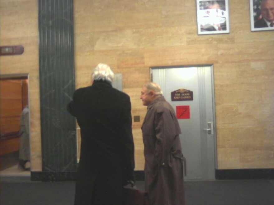 Richard Piccoli with attorney Joel Daniels during a recent Federal Court appearance