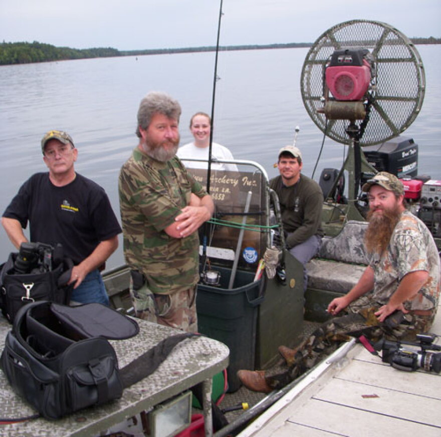 Setting out on the gator hunt.