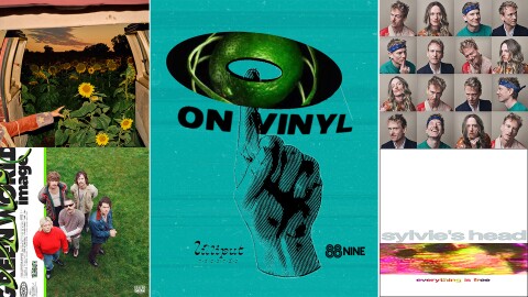Top releases for May 15 include (clockwise from top left) Kevin Morby, Teddy Thompson, Sylvie's Head and Telehealth.