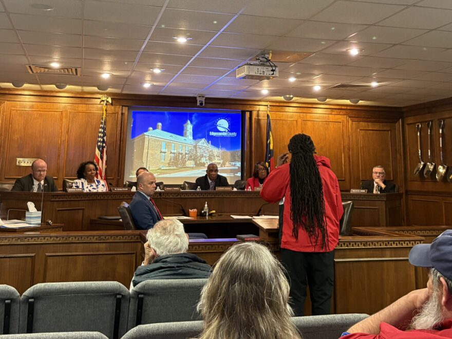 Marquetta Dickens, CEO of Freedom Org, was one of four people to speak out against a Kingsboro data center.