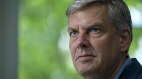 File: Connecticut gubernatorial candidate Bob Stefanowski listens questions posed by CUTLINE and The Accountability Project reporter Walter Smith Randolph.