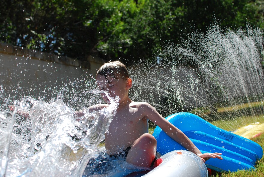 Here's one way to beat the heat. (You could feel cooler just looking at it!)