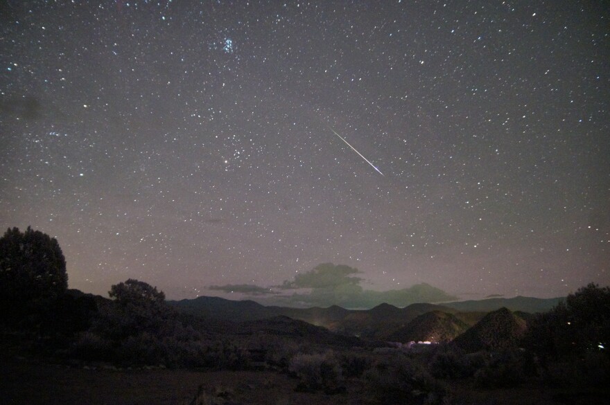 perseid meteor shower in New Mexico, 2013