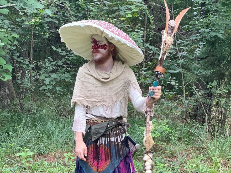 When Lavender Justice is not delivering pizzas, they enjoy costumed camping trips and live action role play. But a falling income has forced Justice to cut back this year.