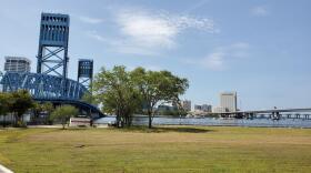 Picture of former Jacksonville Landing lawn