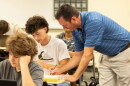 Mike McDonald teaches a class at Park Hill High School in Kansas City. McDonald was recently appointed to the Missouri State Board of Education as a nonvoting member.