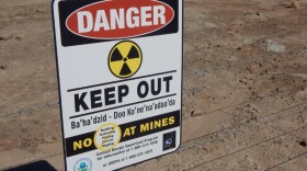 An abandoned uranium mine site on the Navajo Nation.