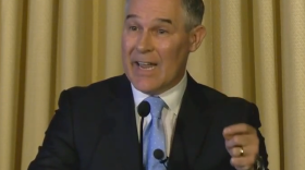 Scott Pruitt addressed EPA's 15,000 employees in a short speech on Feb. 21, 2017.