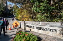 Students walk through Cornell University's campus on Wednesday, Oct. 7, 2026, in Ithaca, N.Y.