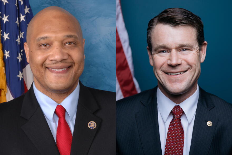 U.S. Rep. André Carson (D-Indianapolis), left, is a strong backer of President Joe Biden's agenda. U.S. Sen. Todd Young (R-Ind.), right, said there are some areas of agreement.