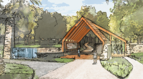 Rendering of the Trailhead Pavilion, which will be the entry and exit for the trail. (Courtesy of the ANT at Letchworth State Park)