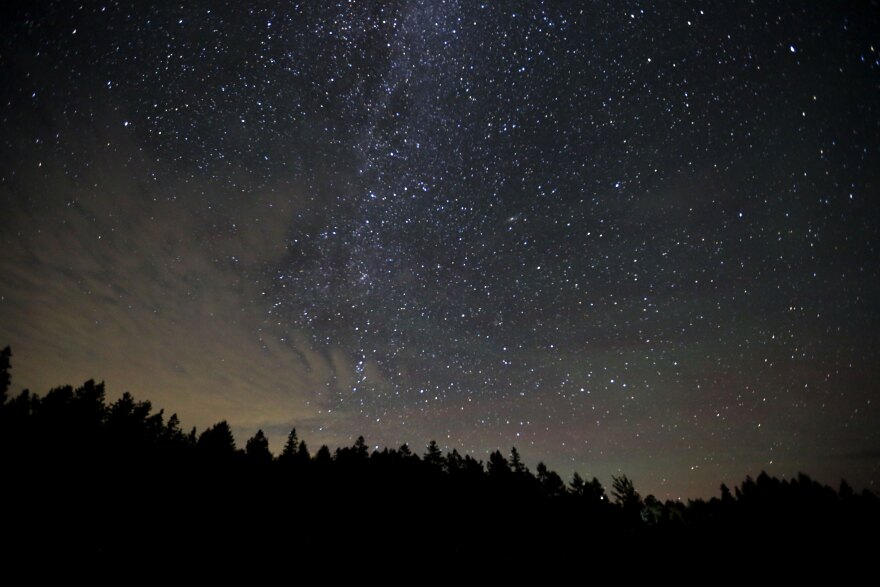 A clear, starry night over Cobscook Bay State Park on Aug. 12, 2023.