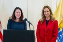 New Jersey Governor Elect Mikie Sherrill announcing the selection of Jennifer Davenport to be the next Attorney General of New Jersey while at Ruth Bader Ginsburg Hall in Newark, N.J. on Monday, Dec. 15, 2025.