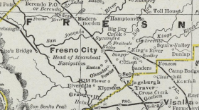 A map of the Central Pacific Railroad from 1889.